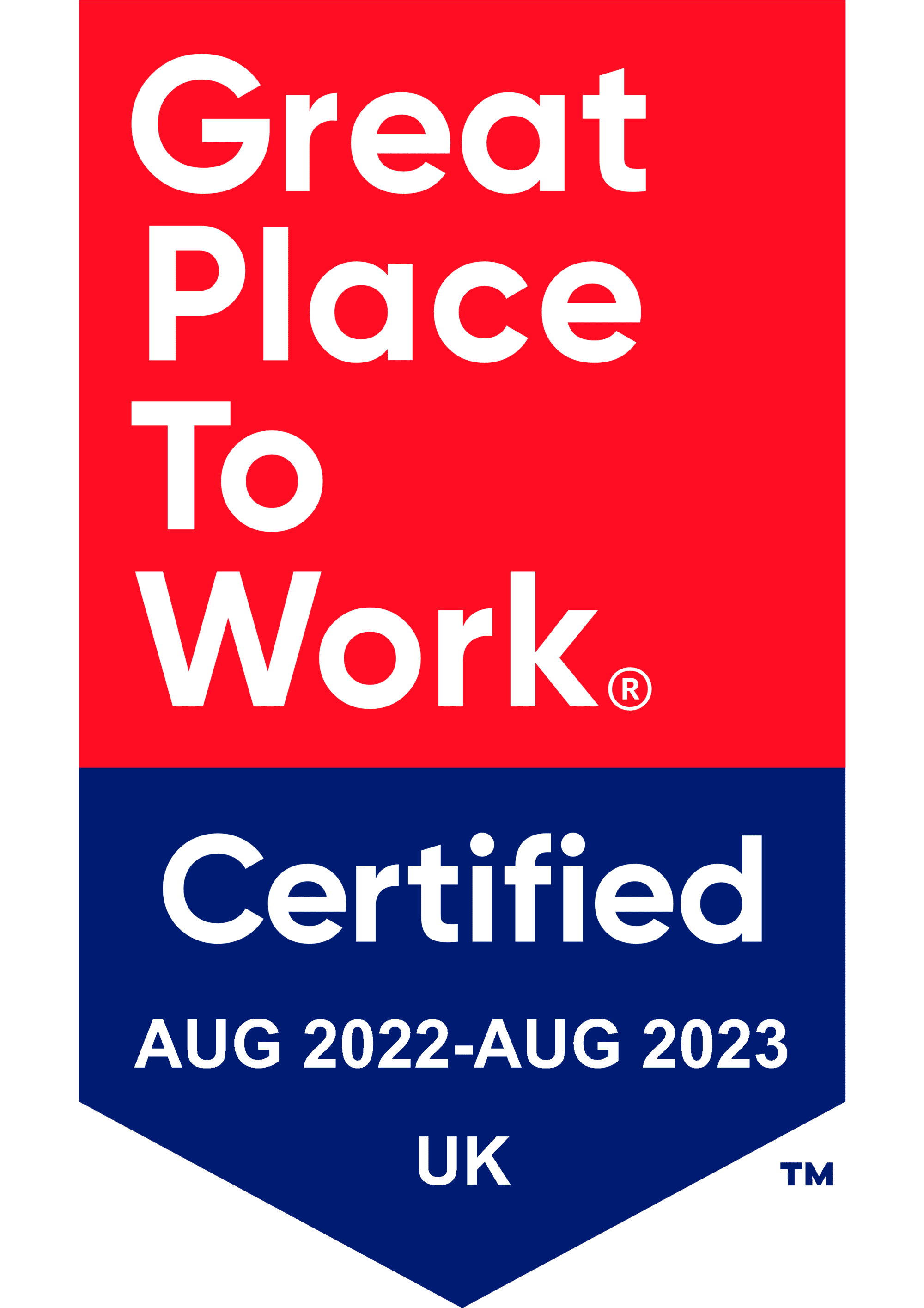 Great Place To Work &#8211; Certified Aug 2022-Aug 2023 UK